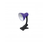 Настольная LED лампа с цоколем Е27 IN HOME СНП 01Ф (4690612012797) Фиолетовый на прищепке