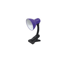 Настольная LED лампа с цоколем Е27 IN HOME СНП 01Ф (4690612012797) Фиолетовый на прищепке