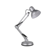 Настольная LED лампа с цоколем Е27 IN HOME СНО 15С (4690612012926) Серебро