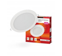 Круглый встраиваемый (LED) светильник 185х30 IN HOME RLP-VC 18Вт 230В 6500К IP40 (4690612024547) Белый