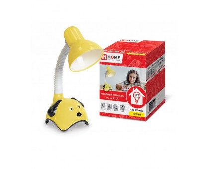 Настольная LED лампа с цоколем Е27 IN HOME СНО-DOG-ЖЕЛТЫЙ-KIDS (4690612025636) Желтый
