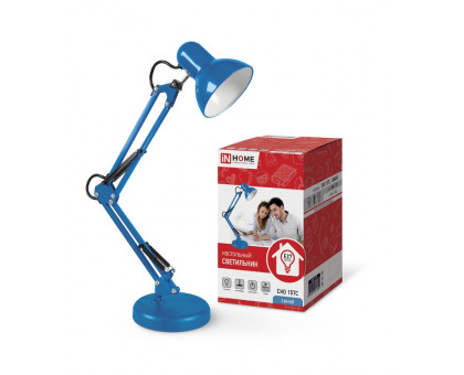 Настольная LED лампа с цоколем Е27 IN HOME СНО 15Т (4690612035840) Синий