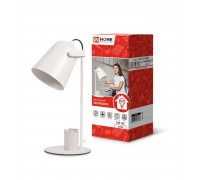 Настольная LED лампа с цоколем Е27 IN HOME СНО 16Б (4690612035888) Белый с органайзером