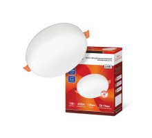 Круглый встраиваемый (LED) светильник 100х34 IN HOME RLP-FL 10Вт 230В 6500К IP20 (4690612036724) Белый