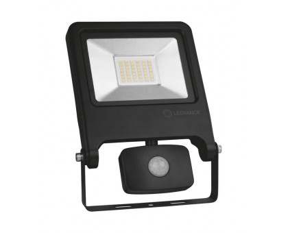 Светодиодный (LED) прожектор LEDVANCE FLOODLIGHT VALUE Sensor 30 W 4000 K IP44 BK 30 Вт (4058075268722) с датчиком движения