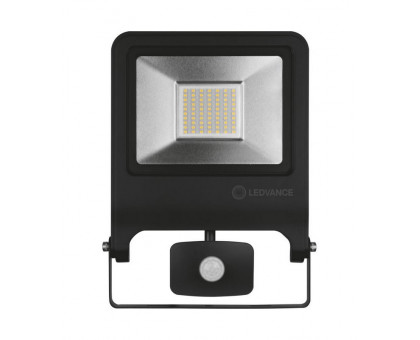 Светодиодный (LED) прожектор LEDVANCE FLOODLIGHT VALUE Sensor 50 W 4000 K IP44 BK 50 Вт (4058075268746) с датчиком движения