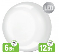 Круглый накладной (LED) светильник ЖКХ ДПБ Navigator NBL-R2-6-4K-IP54-LED 6Вт 4000K IP54 170х60 мм (71579) Белый