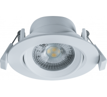 Поворотный Круглый встраиваемый (LED) светильник даунлайт 90х45 Navigator NDL-PR5-7W-840-WH 7Вт 4000К IP20 (61020) Белый