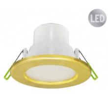 Поворотный Круглый встраиваемый (LED) светильник даунлайт 83х58 Navigator NDL-P2-5W-830-GD 5Вт 4000К IP44 (71367) Золото