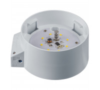 Круглый накладной (LED) светильник ЖКХ ДПБ Navigator DPB-03-LED 6Вт 4000K IP20 93х46 мм (80345) с оптико-акустическим датчиком движения
