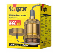 Декоративный подвесной светильник Navigator NIL-SF01-006-E27 под лампу E27 (93160) Античная бронза