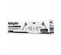 Круглый встраиваемый светильник под лампу GX53 Navigator NGX-R1-001-GX53 IP20 106х23 мм (14140) Белый 10 шт./уп.