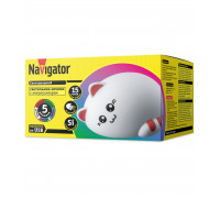 Светодиодный (LED) ночник Navigator NNL-SW07-WH USB Кошка (14325) настольный с выключателем