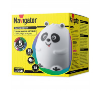 Светодиодный (LED) ночник Navigator NNL-SW08-WH USB Панда (14326) настольный с выключателем