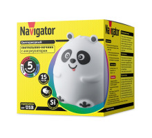 Светодиодный (LED) ночник Navigator NNL-SW08-WH USB Панда (14326) настольный с выключателем