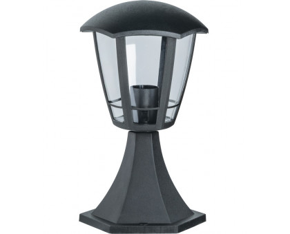 Садово-парковый светильник под лампу с цоколем E27 Navigator NOF-P06-BL-IP44-E27 v2 Шестигранник (61616) Черный