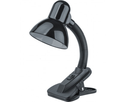 Настольная LED лампа с цоколем Е27 Navigator NDF-C011-60W-BL-E27 (61640) Черный на прищепке