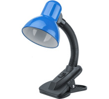 Настольная LED лампа с цоколем Е27 Navigator NDF-C011-60W-B-E27  (61641) Синий на прищепке