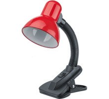 Настольная LED лампа с цоколем Е27 Navigator NDF-C011-60W-R-E27  (61642) Красный на прищепке