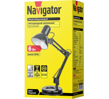 Настольная LED лампа с цоколем Е27 Navigator NDF-D023-60W-BL-E27 (61644) Черный