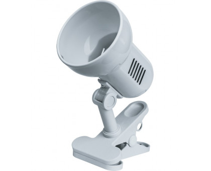 Настольная LED лампа с цоколем Е27 Navigator NDF-C013-60W-WH-E27 (61658) Белый на прищепке