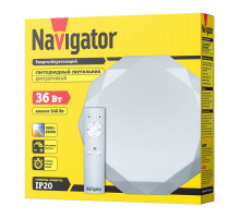 Декоративный светодиодный (LED) светильник Navigator NBL-RC01-36-MK-IP20-LED 3000 - 6500К 400х75 мм (61660) с эффектом звездное небо