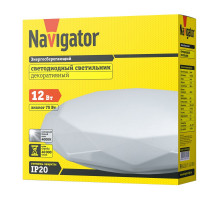 Декоративный светодиодный (LED) светильник Navigator NBL-R10-12-4K-IP20-LED  4000К 260х90 мм (61753) с эффектом звездное небо