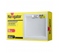 Квадратный встраиваемый (LED) светильник даунлайт 70х70х25 Navigator NDL-SP4-5W-840-WH-LED 5Вт 4000К IP44 (71276) Белый