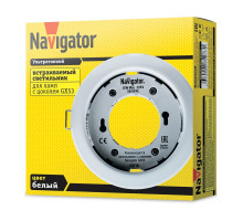 Круглый встраиваемый светильник под лампу GX53 Navigator NGX-R1-001-GX53 IP20 106х23 мм (71277) Белый