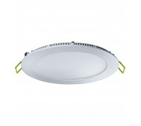 Круглый встраиваемый светодиодный (LED) светильник 170х24 Navigator NLP-R1-12W-R170-840-WH-LED 12Вт 4000К IP20 (71378) Белый