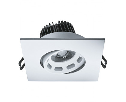 Поворотный Квадратный встраиваемый (LED) светильник даунлайт 95х95х50 Navigator NDL-PS2-6W-840-WH-LED 6Вт 4000К IP44 (71389) Белый