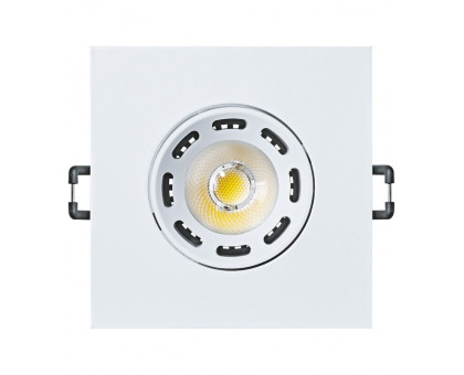 Поворотный Квадратный встраиваемый (LED) светильник даунлайт 95х95х50 Navigator NDL-PS2-6W-840-WH-LED 6Вт 4000К IP44 (71389) Белый