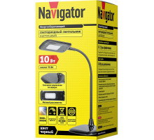 Диммируемая настольная светодиодная (LED) лампа Navigator NDF-10W-MK-BL-LED 10Вт 3000 - 5000K Регулируемый свет (71569) Черный