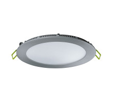 Круглый встраиваемый светодиодный (LED) светильник 220х22 Navigator NLP-R1-18W-R220-840-SL-LED 18Вт 4000К IP20 (71760) Серебро