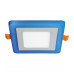 Квадратлый встраиваемый светодиодный (LED) светильник 140х140х20 Navigator NLP-SC2-6+2W-WB-LED 6/2Вт 4000/синий IP20 (71823) Белый