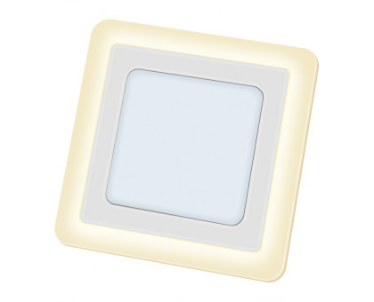 Квадратлый встраиваемый светодиодный (LED) светильник 192х192х20 Navigator NLP-SC2-12+3W-WWW-LED 12/3Вт 4000/2700 IP20 (71826) Белый