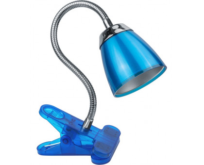 Настольная светодиодная (LED) лампа Navigator NDF-C006-6W-4K-B-LED 6Вт 4000K Дневной белый свет (71836) Синий на прищепке