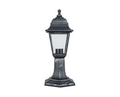 Садово-парковый светильник под лампу с цоколем E27 Navigator NOF-PG31-004-IP44-E27 Четырехгранник (80471) Черный под серебро