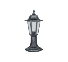 Садово-парковый светильник под лампу с цоколем E27 Navigator NOF-PG34-004-IP44-E27 Шестигранник (80476) Черный под серебро