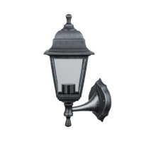 Садово-парковый светильник под лампу с цоколем E27 Navigator NOF-PG30-004-IP44-E27 Четырехгранник (80491) Черный под серебро