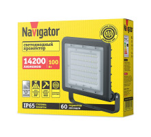 Светодиодный (LED) прожектор Navigator 80 673 NFL-02-100-4K-BL-LED 100 Вт Холодный белый свет