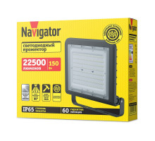 Светодиодный (LED) прожектор Navigator 80 675 NFL-02-150-4K-BL-LED 150 Вт Холодный белый свет