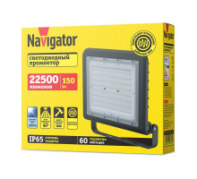 Светодиодный (LED) прожектор Navigator 80 676 NFL-02-150-6.5K-BL-LED 150 Вт Дневной белый свет