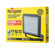 Светодиодный (LED) прожектор Navigator 80 678 NFL-02-200-6.5K-BL-LED 200 Вт Дневной белый свет