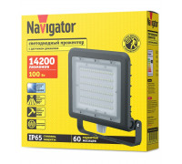 Светодиодный (LED) прожектор Navigator 80 682 NFL-03-100-6.5K-BL-LED 100 Вт Дневной белый свет с датчиком движения