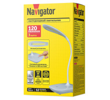 Настольная светодиодная (LED) лампа Navigator NDF-D031-3W-4K-WH-LED 3Вт 4000K Дневной белый свет (82983) Белый на основании