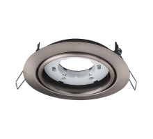 Круглый встраиваемый светильник под лампу GX53 Navigator NGX-R5-004-GX53 IP20 120х40 мм (93033) Сатин-Хром поворотный