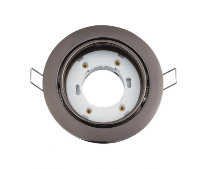 Круглый встраиваемый светильник под лампу GX53 Navigator NGX-R5-005-GX53 IP20 120х40 мм (93034) Черный Хром поворотный