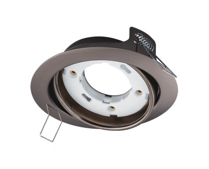 Круглый встраиваемый светильник под лампу GX53 Navigator NGX-R5-005-GX53 IP20 120х40 мм (93034) Черный Хром поворотный