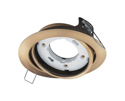 Круглый встраиваемый светильник под лампу GX53 Navigator NGX-R5-007-GX53 IP20 120х40 мм (93036) Черненая бронза поворотный